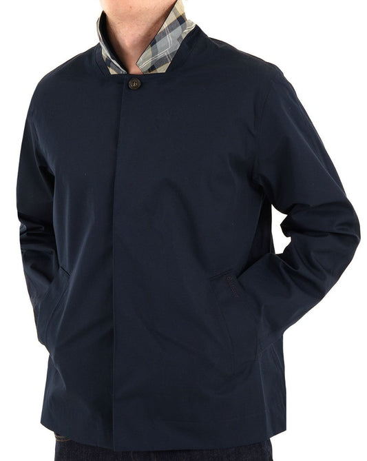 Barbour Short Rokig Waterproof Jacket Navy/Highland Loch