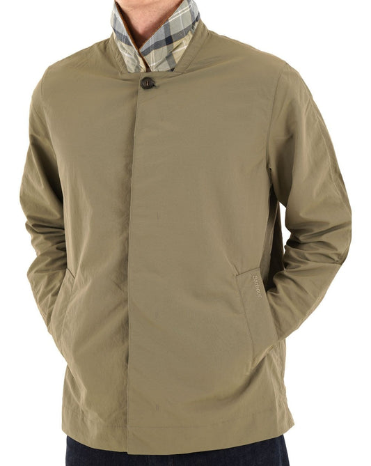 Barbour Short Rokig Showerproof Jacket Dusty Olive