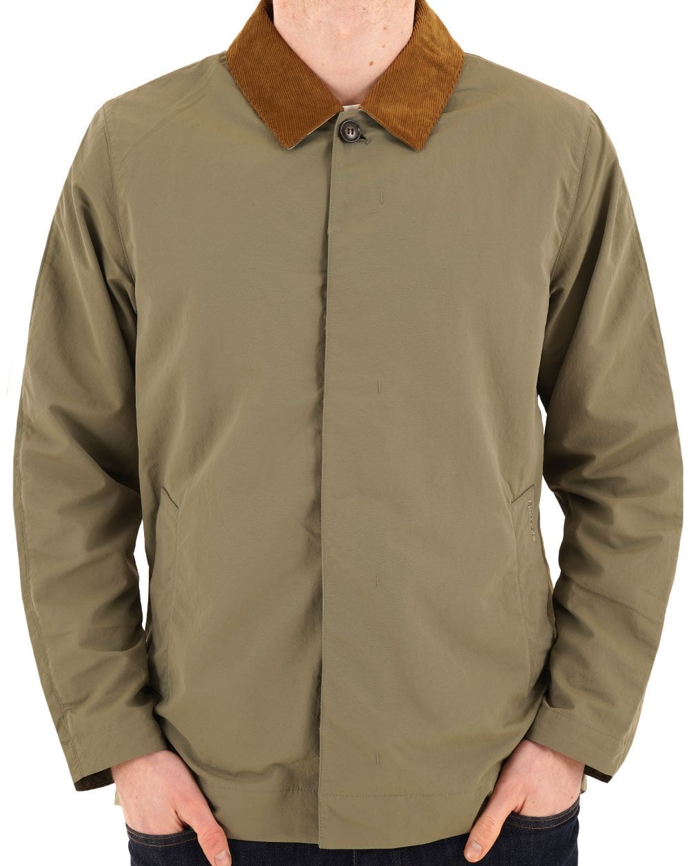 Barbour Short Rokig Showerproof Jacket Dusty Olive