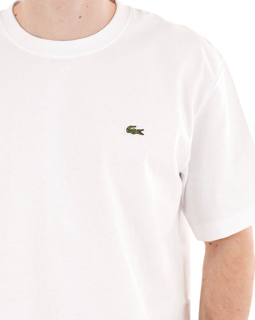 Lacoste Heavy Cotton Jersey T Shirt White