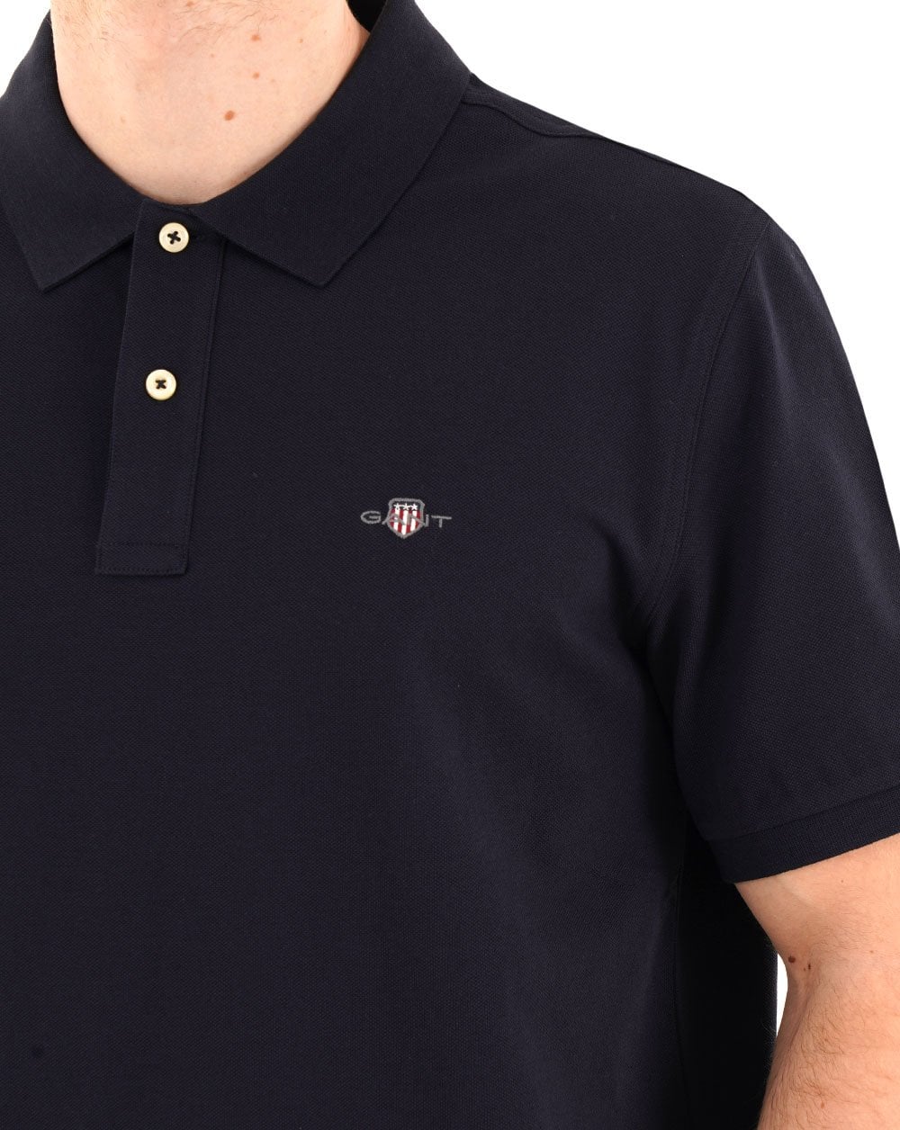 Gant Shield Pique Polo Navy Blue