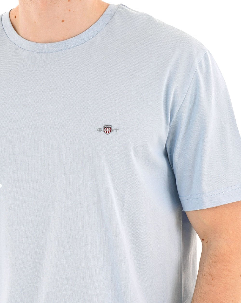 Gant Shield Crew T Shirt Fresh Blue