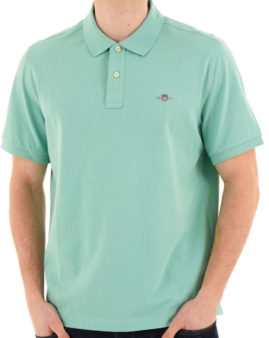 Gant Shield Pique Polo Light Turquoise