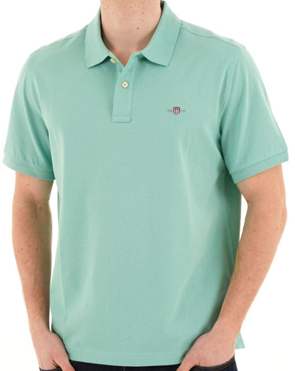 Gant Shield Pique Polo Light Turquoise