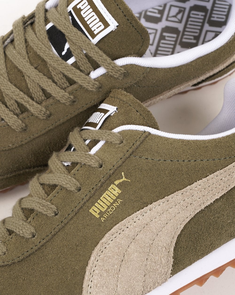 Puma Arizona SD Trainers Khaki Green