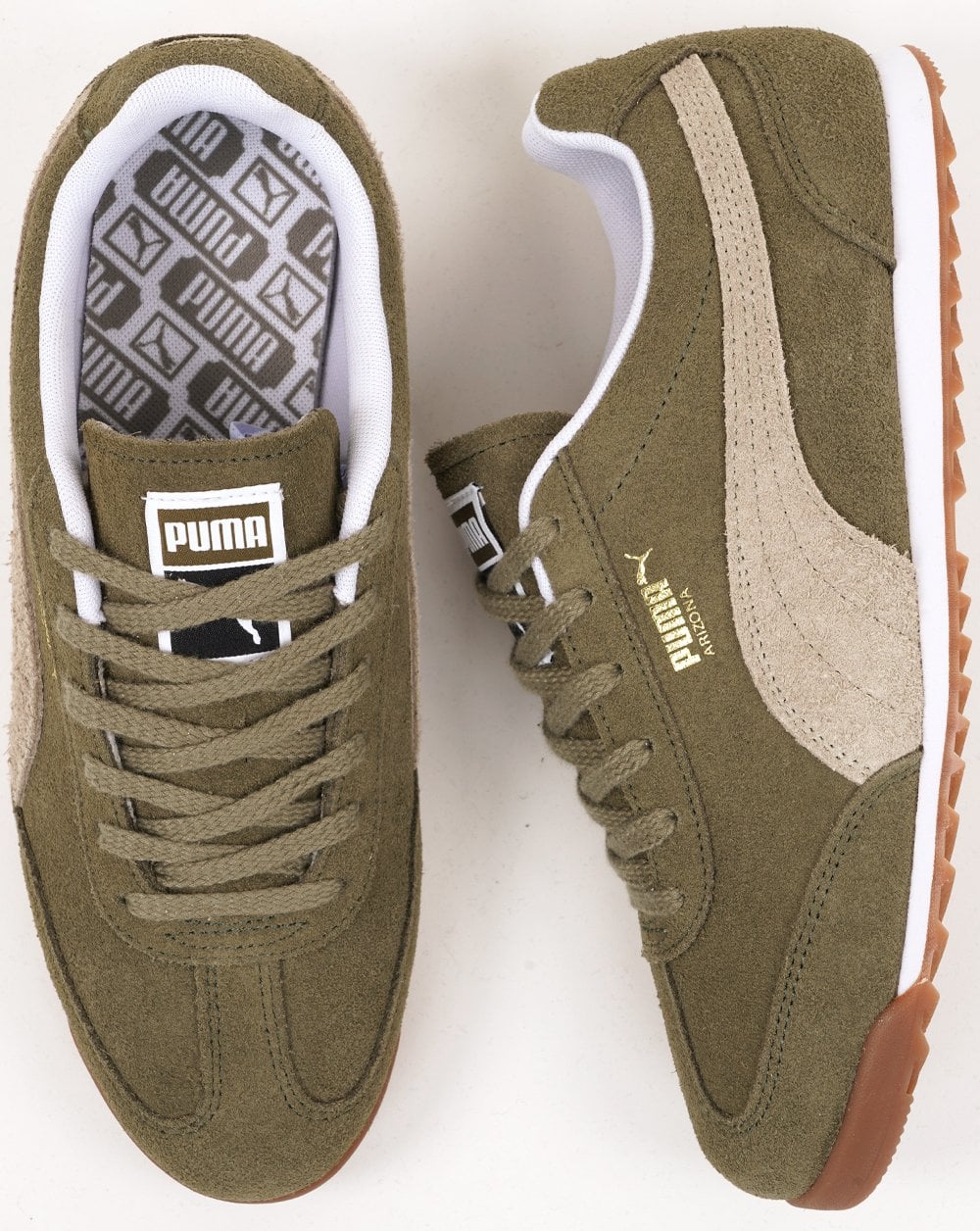 Puma Arizona SD Trainers Khaki Green