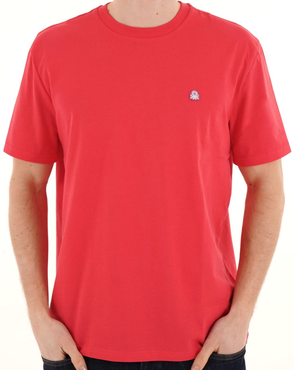 Benetton Small Logo T-shirt Red