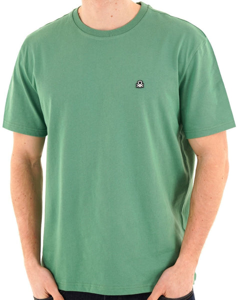 Benetton Small Logo T-shirt Sage Green