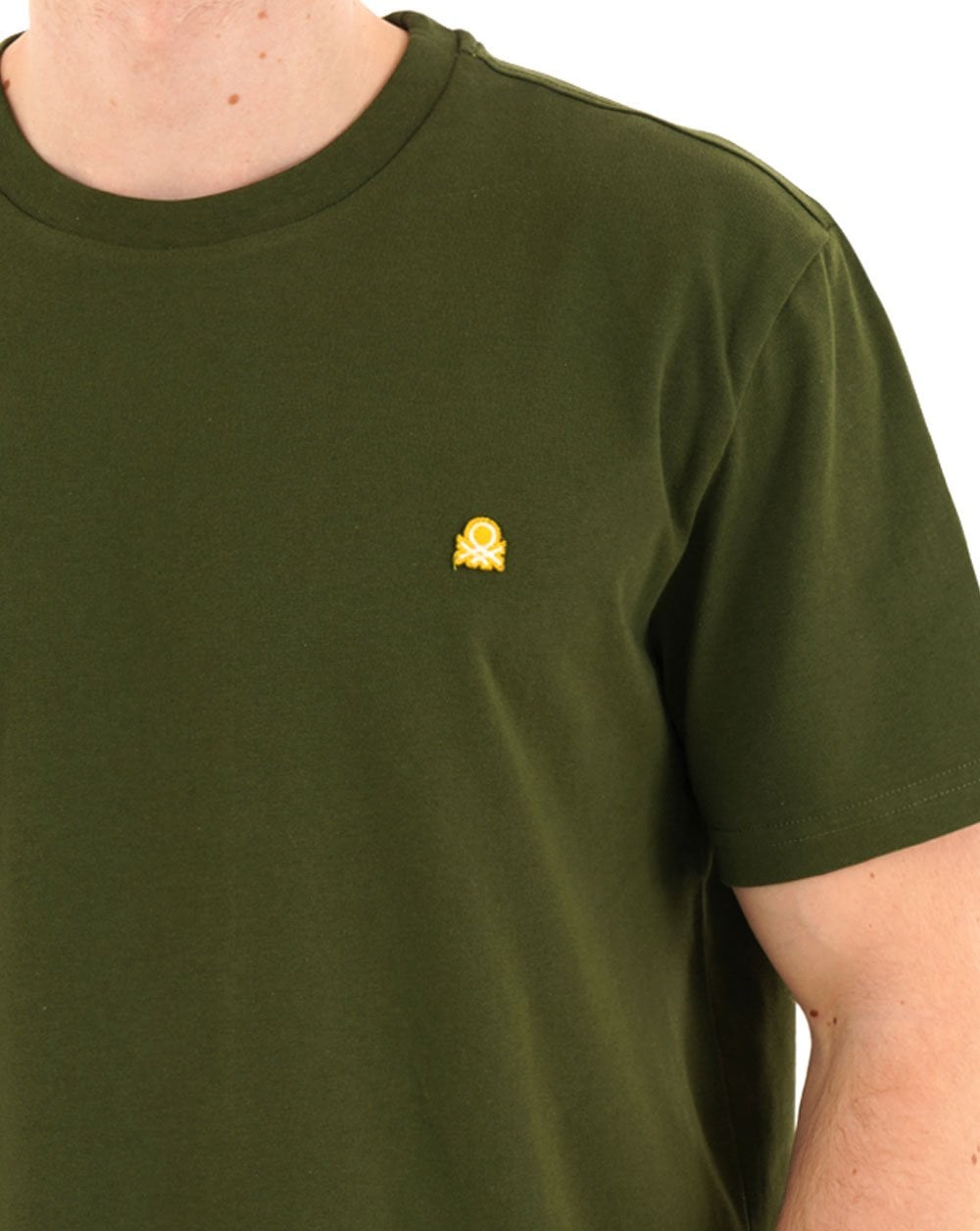Benetton Small Logo T-shirt Dark Green