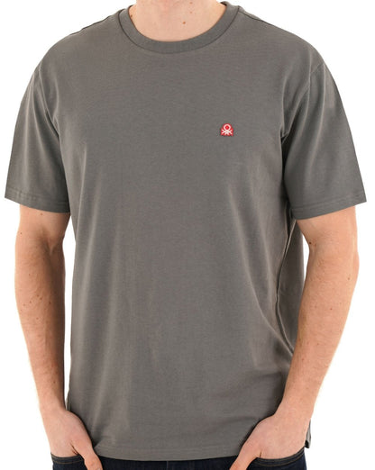 Benetton Small Logo T-shirt Dark Grey