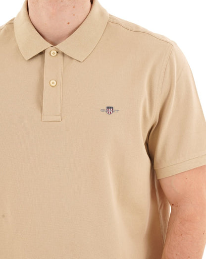 Gant Shield Pique Polo Oat Beige