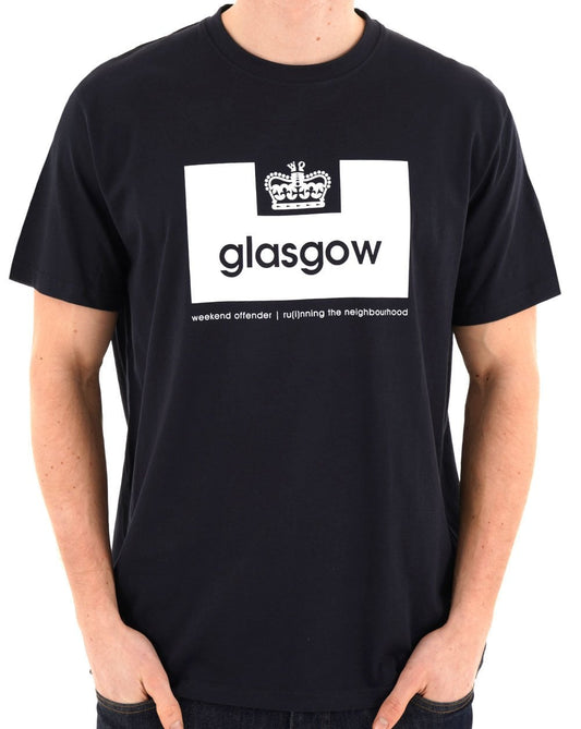 Weekend Offender Glasgow City Series T-shirt Navy / White
