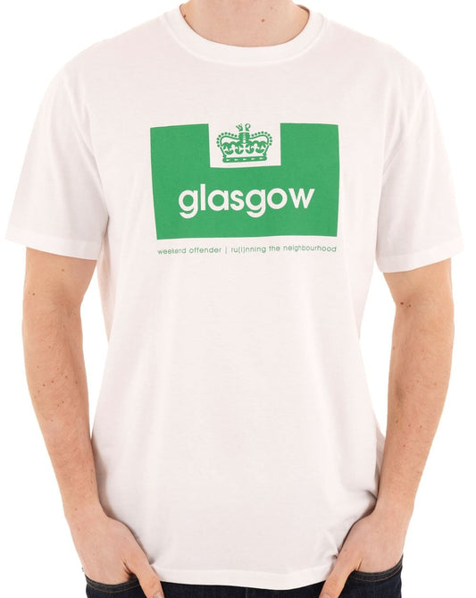 Weekend Offender Glasgow City Series T-shirt White / Green