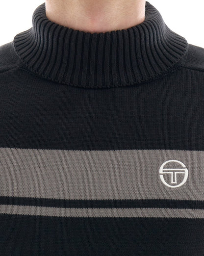 Sergio Tacchini Masters Roll Neck Knit Black / Grey