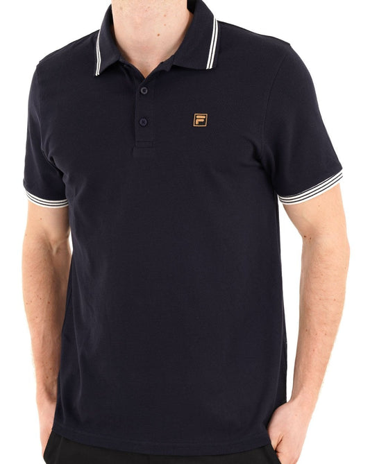 Fila Gold Soren Polo Shirt Dark Navy