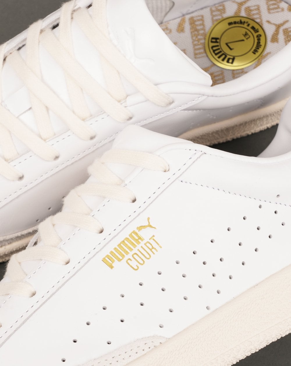 Puma Court Trainers White