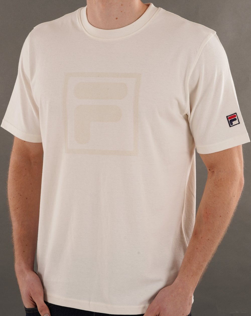 Fila Vintage Pepe Flock Logo Tee Gardenia