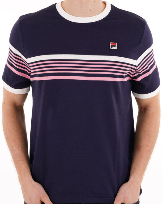 Fila Vintage James T Shirt Navy