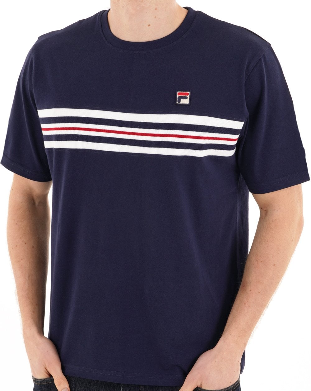 Fila Vintage Rico T Shirt Navy