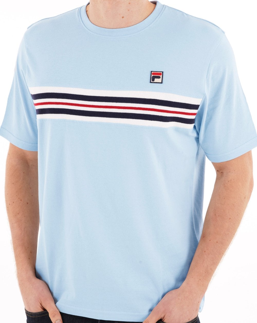 Fila Vintage Rico T Shirt Sky Blue