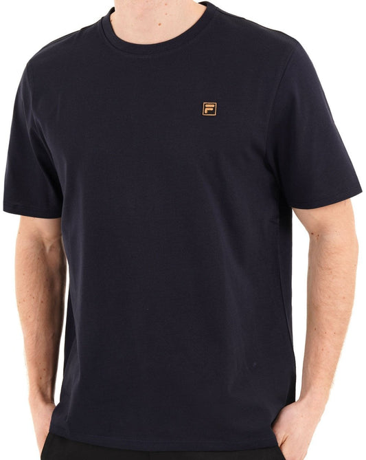 Fila Gold Yaxley T Shirt Dark Navy