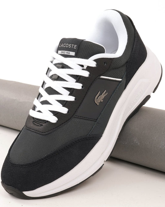 Lacoste Run Set Trainers Dark Grey/Black