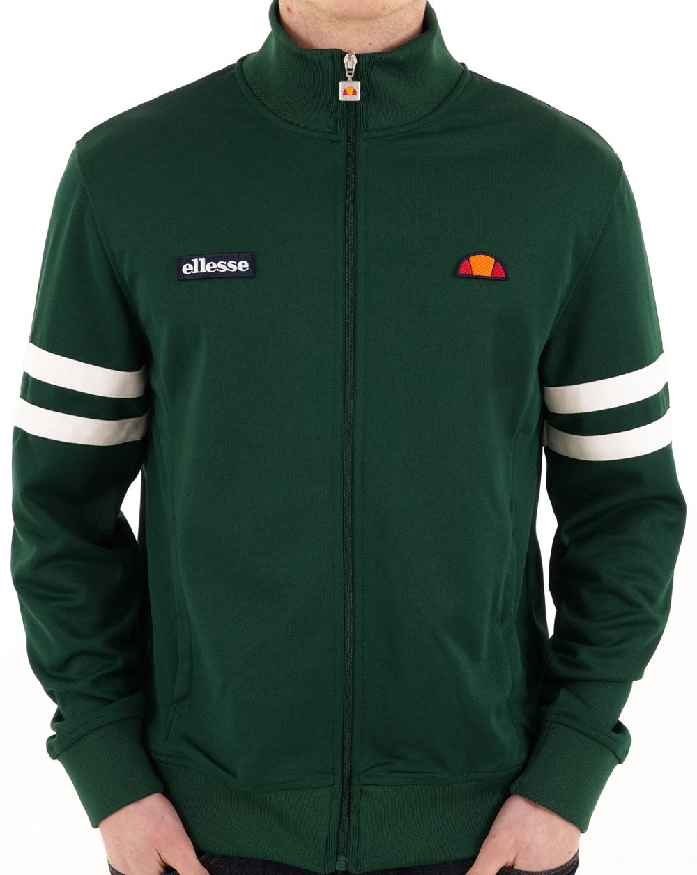 Ellesse Roma Track Top Dark Green/White