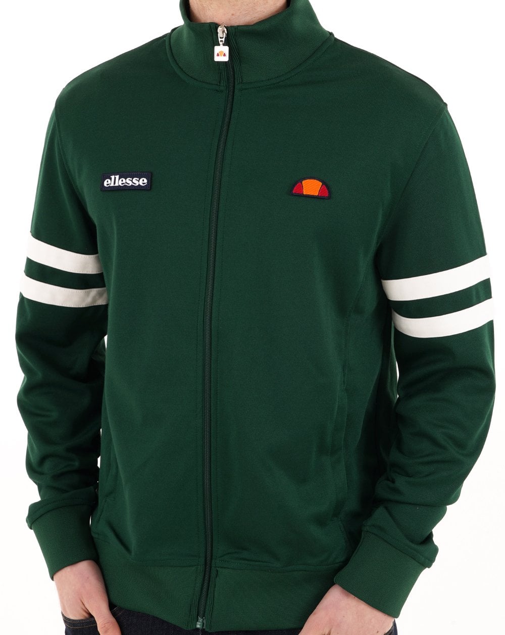 Ellesse Roma Track Top Dark Green/White