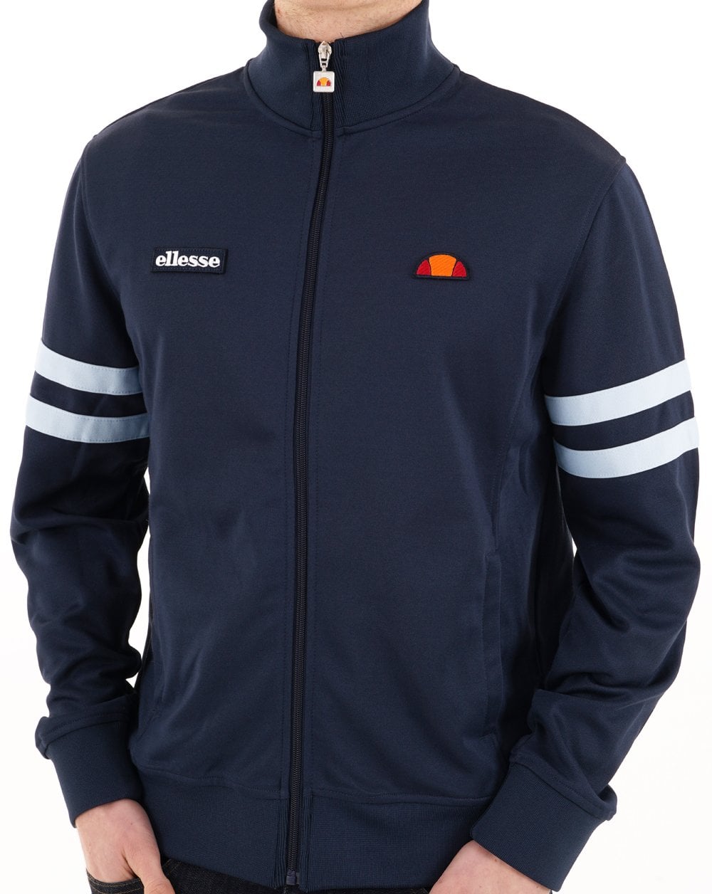 Ellesse Roma Track Top Navy/Light Blue