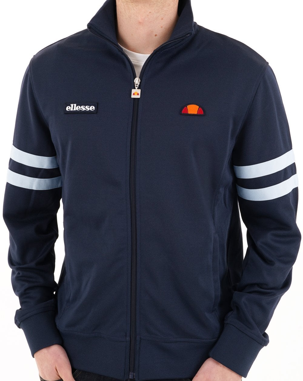 Ellesse Roma Track Top Navy/Light Blue