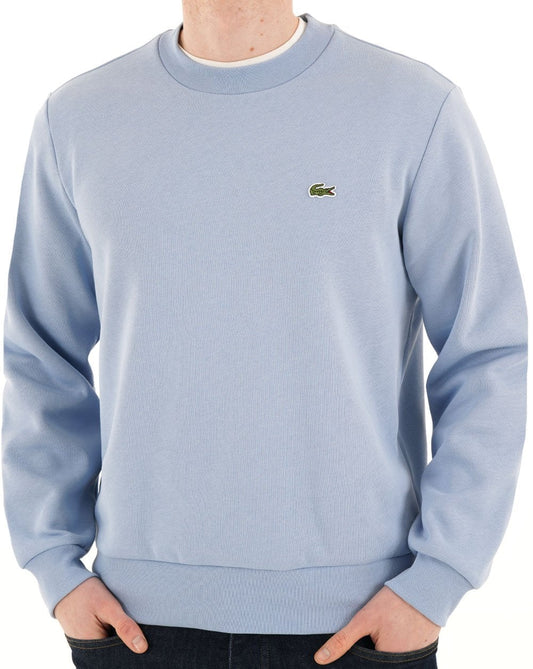 Lacoste Brushed Cotton Sweatshirt Sky Blue