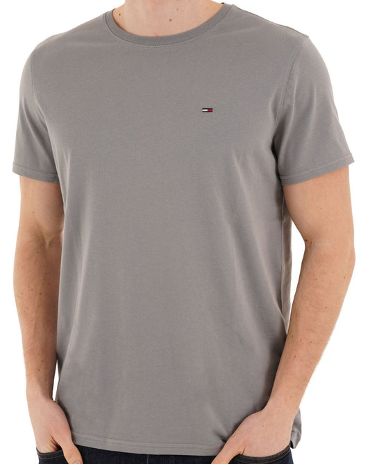 Tommy Jeans Slim Fit T Shirt Gravel Grey