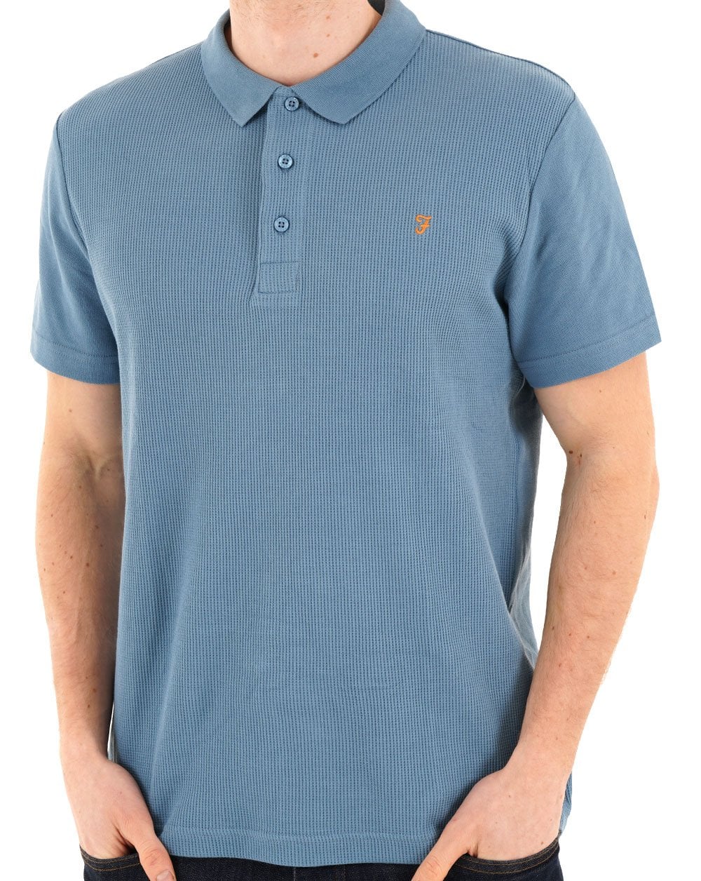 Farah Forster Polo Shirt Blue Tide