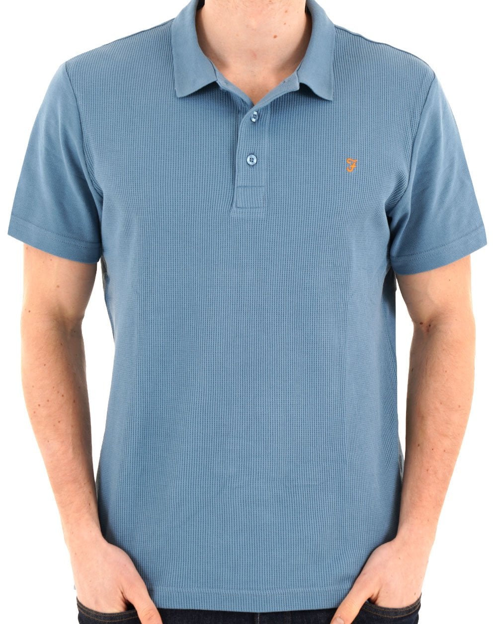 Farah Forster Polo Shirt Blue Tide