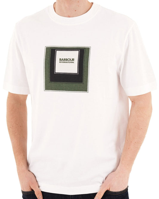 Barbour International Captive Graphic T Shirt White