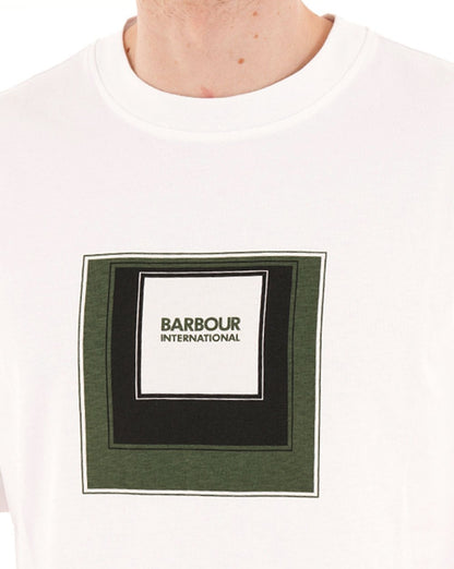 Barbour International Captive Graphic T Shirt White