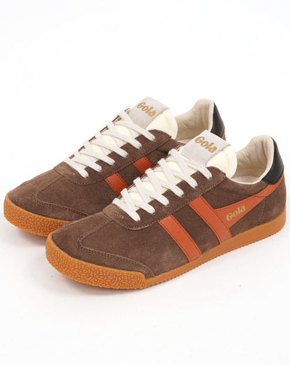 Gola Elan Trainers Brown/Dark Orange/Black