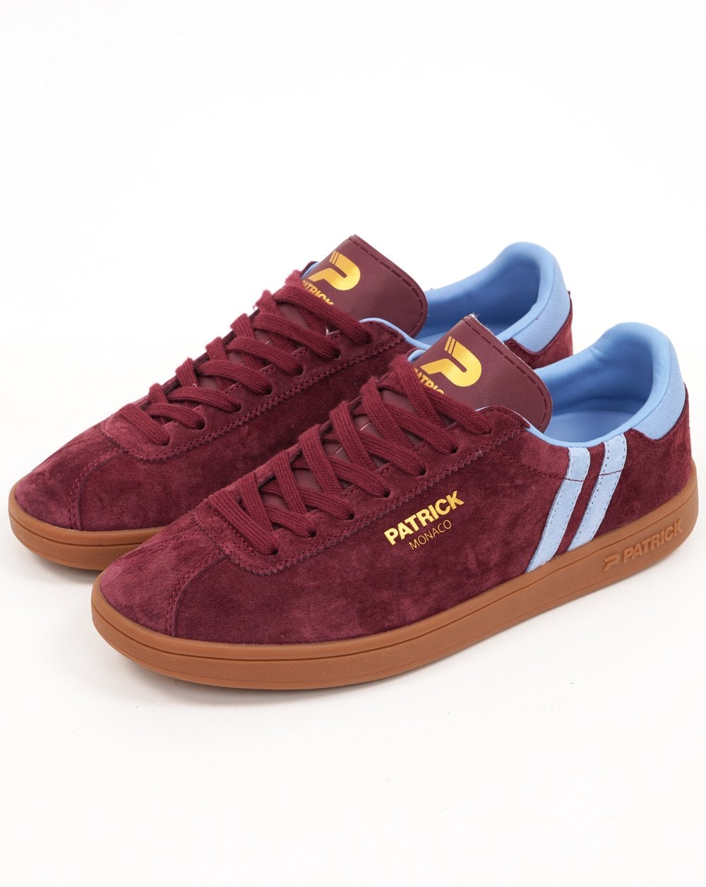 Patrick Monaco Trainers Burgundy/Sky