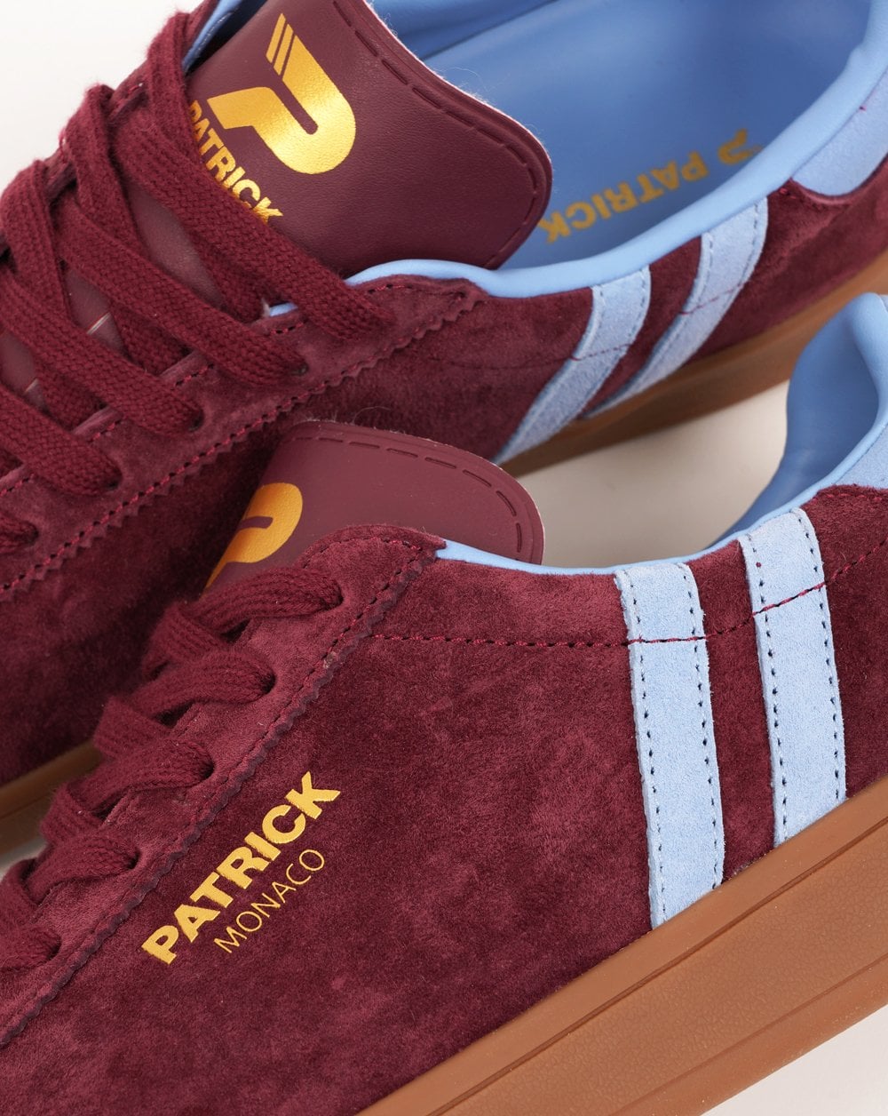 Patrick Monaco Trainers Burgundy/Sky