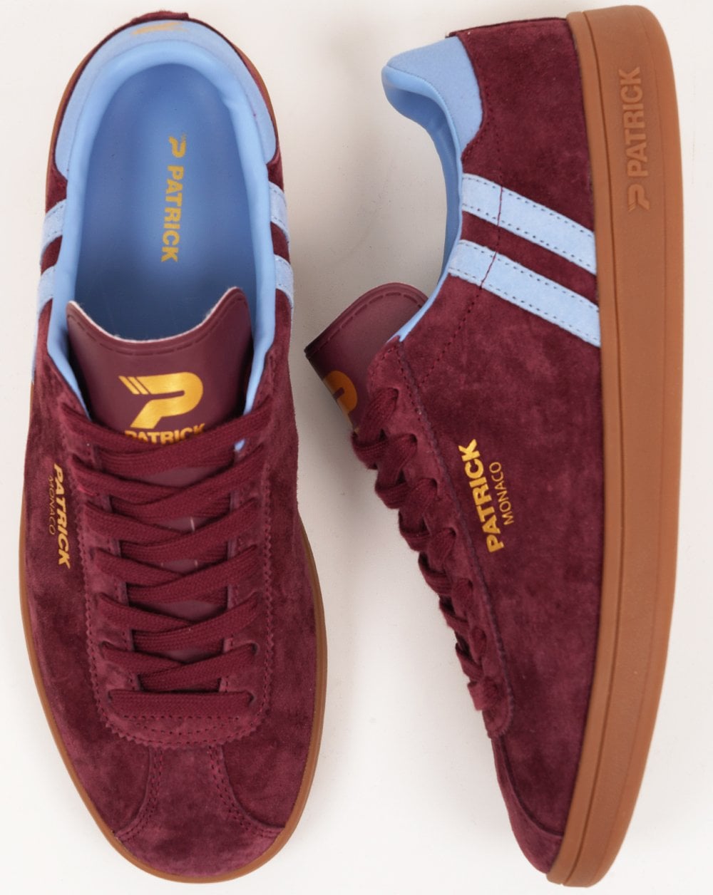 Patrick Monaco Trainers Burgundy/Sky