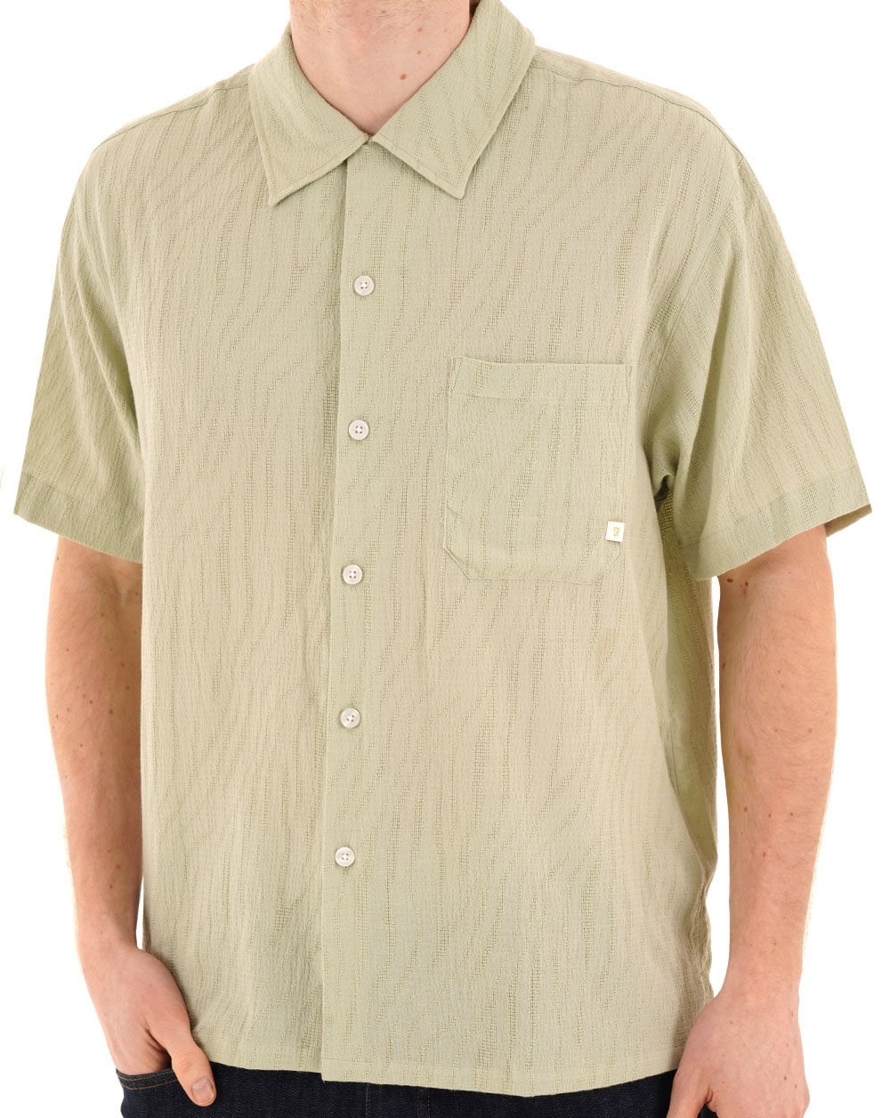 Farah Riley SS Shirt Green Shade