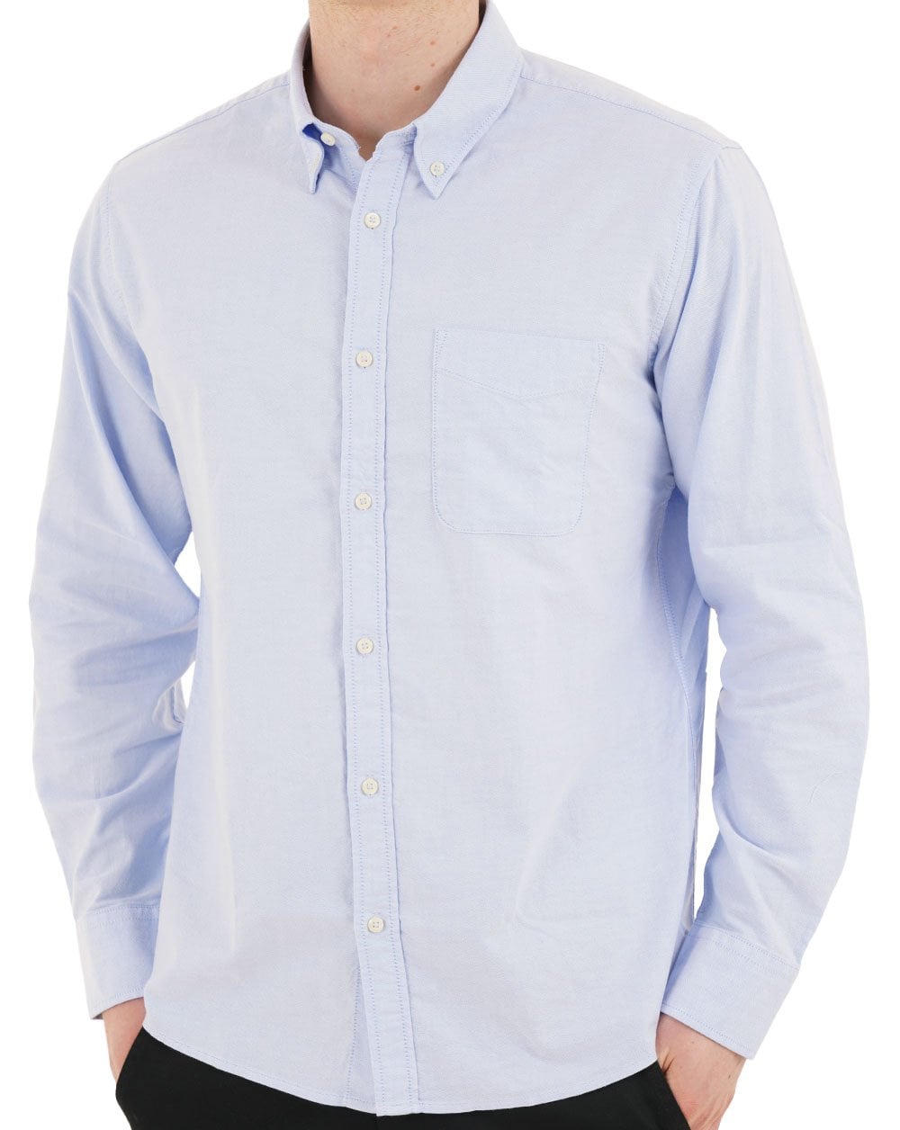Benetton Oxford Cotton Shirt Sky Blue