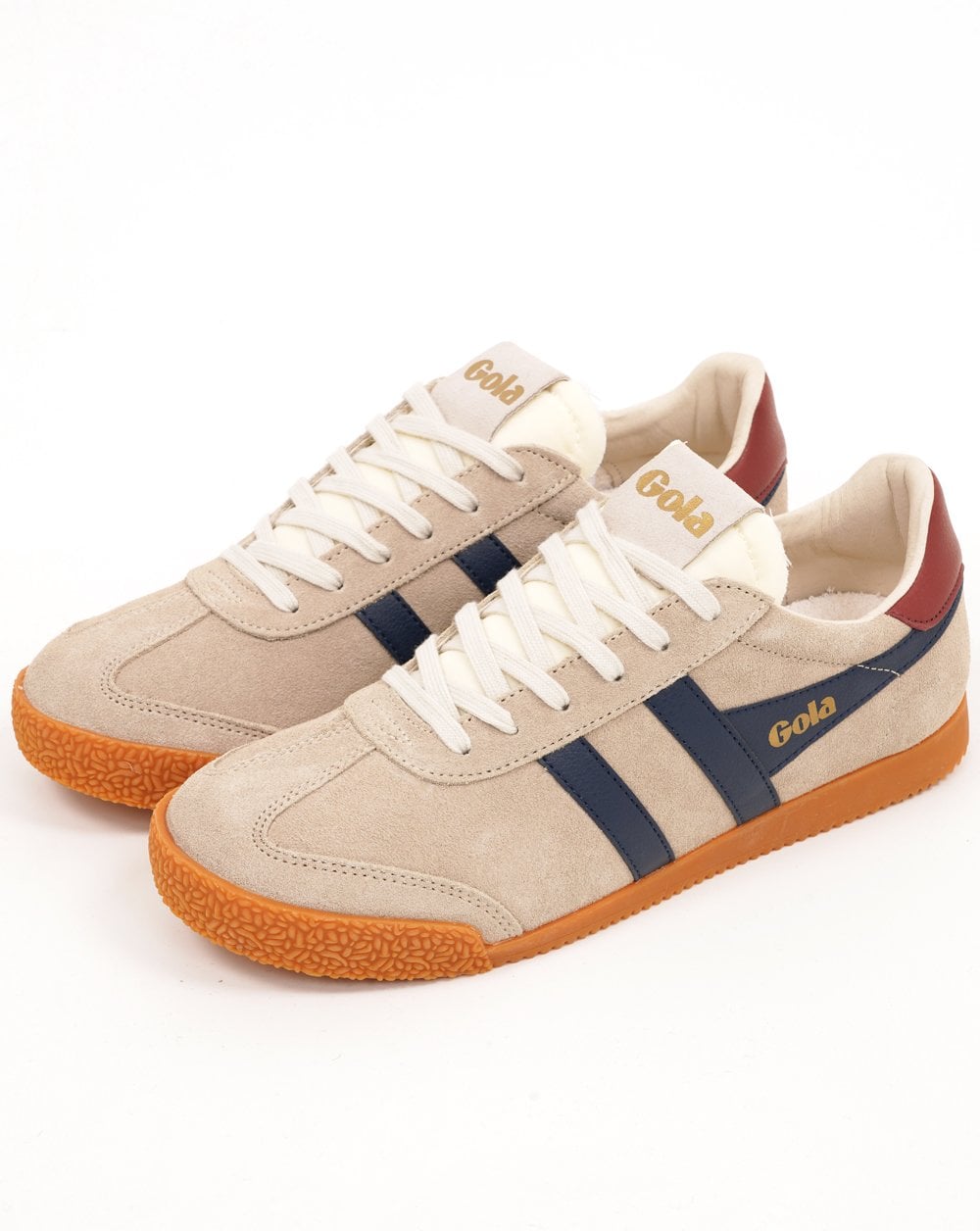 Gola Elan Trainers Bone/Navy/Red Ochre