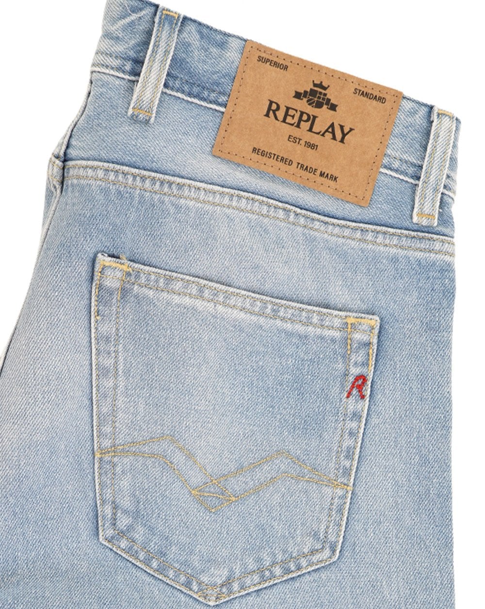 Replay Grover Straight Fit Jeans Light Blue