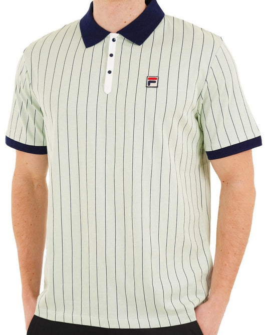 Fila Vintage BB1 Polo Shirt Soft Green / Navy