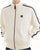 Trojan Twin Stripe Contrast Zip Track Top Ecru