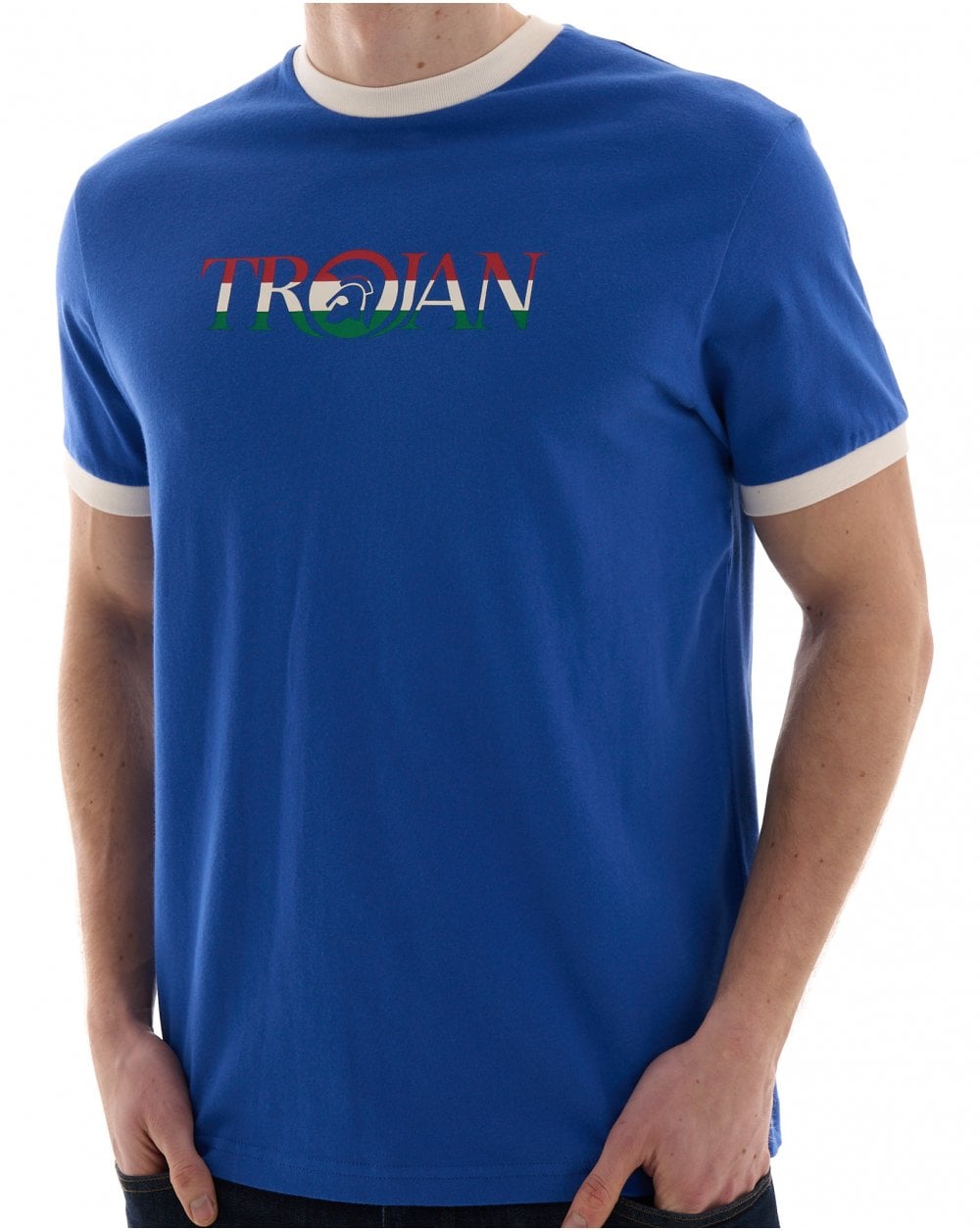 Trojan Helmet Logo T-shirt Cobalt Blue