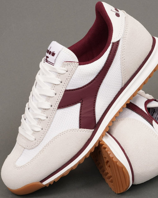 Diadora Cross Trainers White / Burgundy