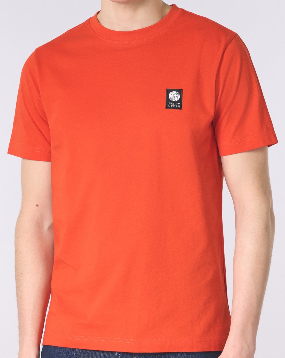 Pretty Green Sinclair T Shirt Bright Red