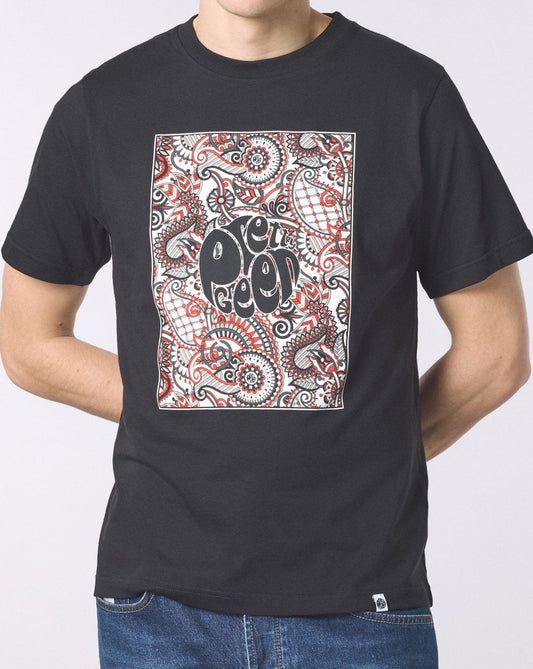 Pretty Green Resonance Box Logo T Shirt Black